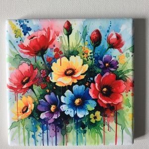 Colorful Floral Canvas Art